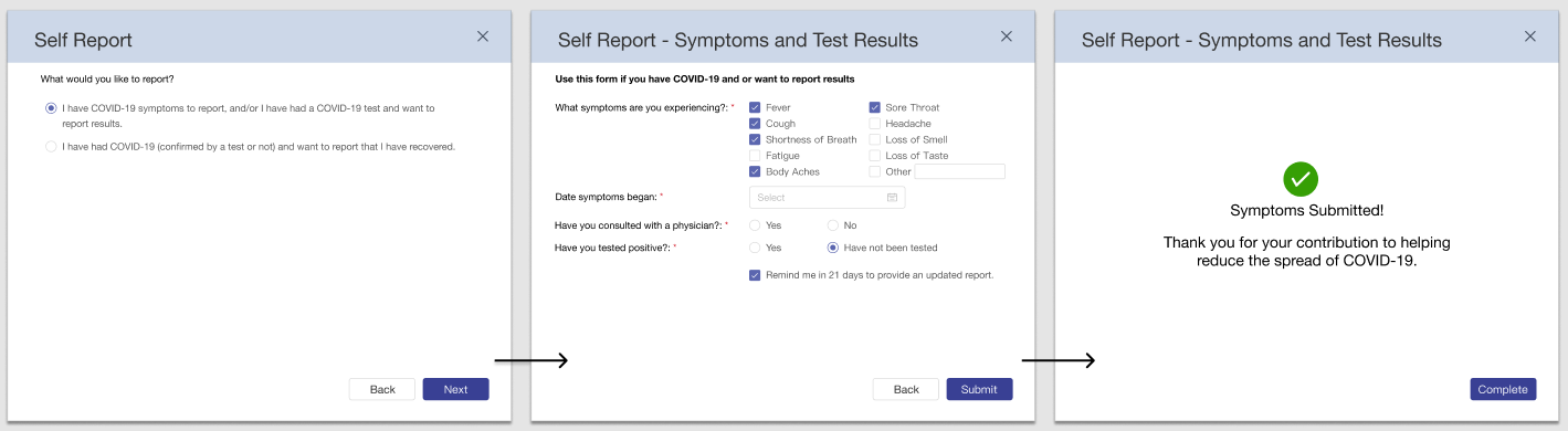 Self-Report Symptoms - Update